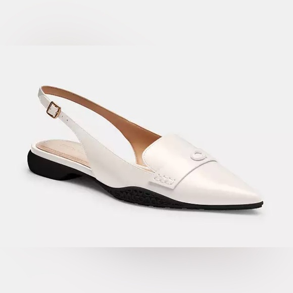 Coach Carrie Skimmer Leather Flat Size 10; New never worn. - Picture 1 of 4